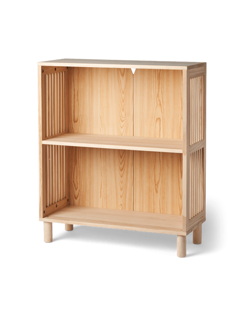 Bibliothèque | Bois de pin. 70 x 29 x 81,5 cm. | Nature