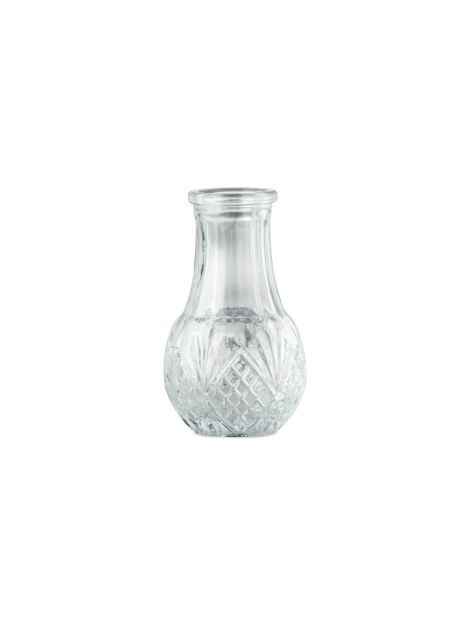 Vase | Glass. 4.9 x 8.3 cm. | Clear