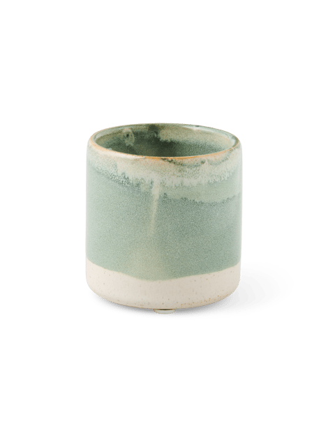 Flowerpot | Stoneware. Ø7.5 x 7.5 cm. | Green