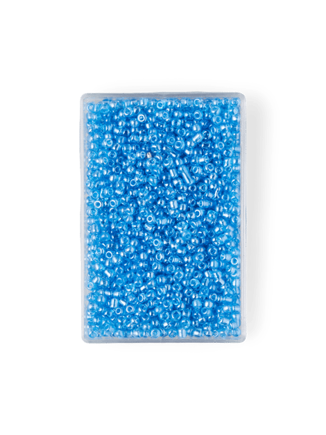 Glass beads | Glass. 2 x 1.5 mm. 25 g. | Light Blue