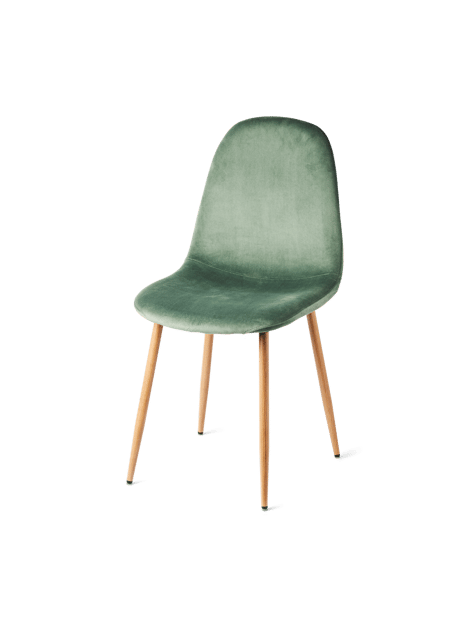 Stuhl mit Boucléstoff | 40,5 x 44,5 x 89/48,5 cm. | Silver Grey