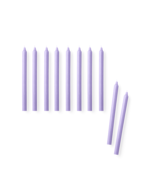 Bougie Conique 29 cm 10 pcs | Paraffine. 29 cm. 10 pcs. | Lilac