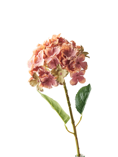 Fleur artificielle hortensia | 68cm | Rose