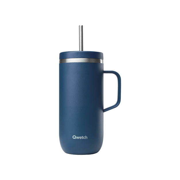Swig Life Mega-Becher 850 Ml - Isolierter Edelstahlbecher Mit Griff & Strohhalm, Spülmaschinenfest