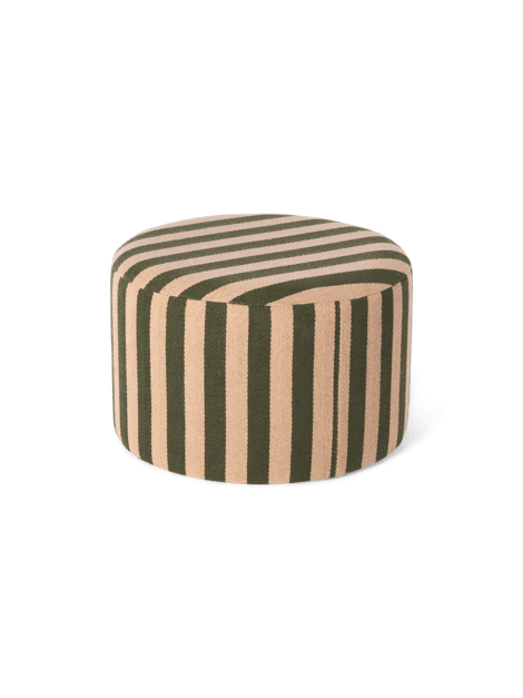 Pouf | Ø39 x 25 cm. | Olive Green