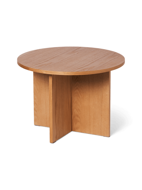 Table d’appoint | MDF/placage de chêne. Ø50 x 35 cm. | Nature