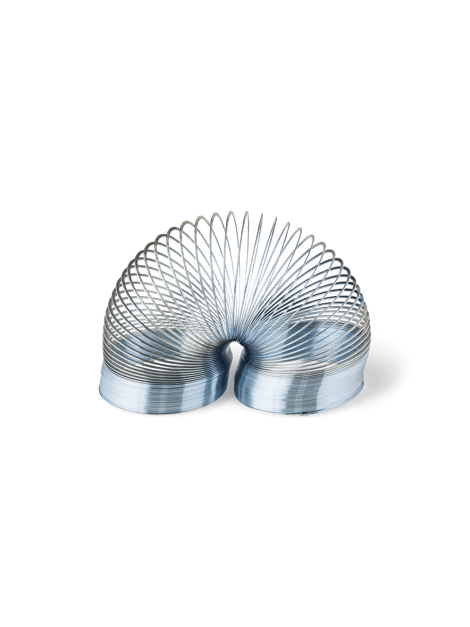 Spring toy | Metal. Ø5.5 cm. | Grey