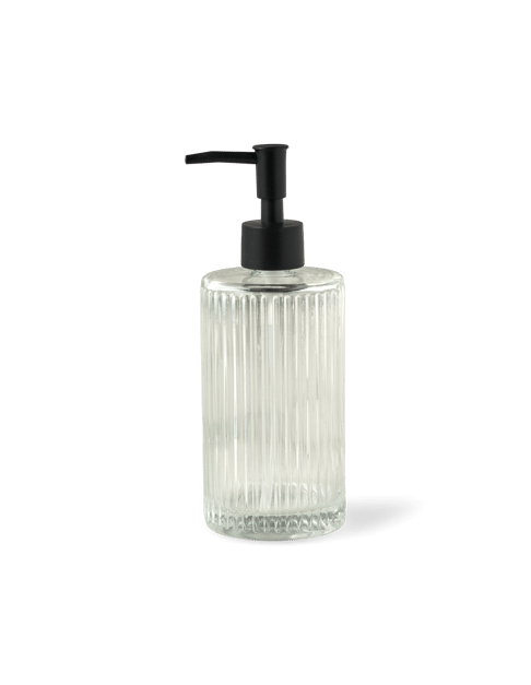 Distributeur à savon | Quartz/polypropylène. 7,5 x 20,5 cm. | Black