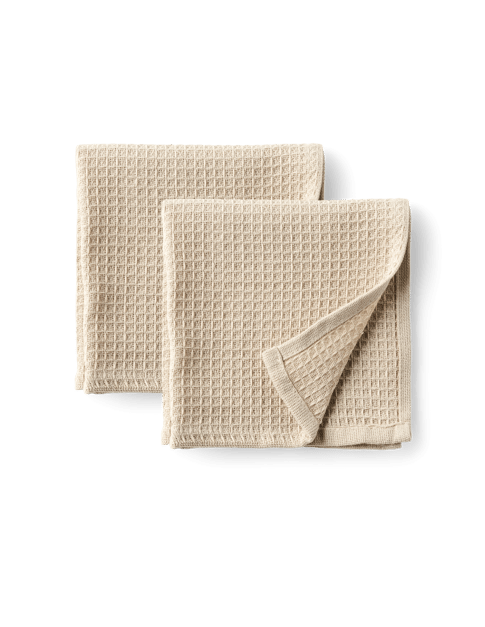 Torchons - lot de 2 | Coton. 38 x 38 cm. 2 pce. | Warm Grey