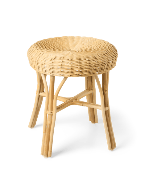 Tabouret | Rotin. Ø37 x 42 cm. | Nature