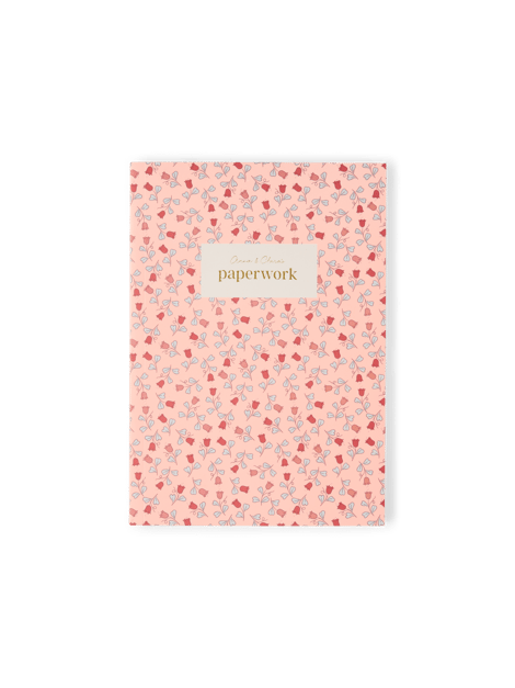 paper&you® notitieboekje A6 stippelraster Flying Flowers met 64 pagina's, mini gestippeld dagboek - duurzaam & klimaatvriendelijk