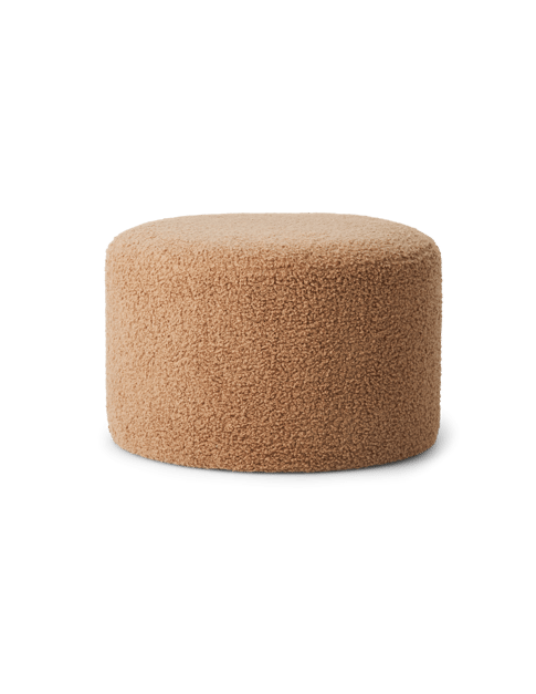 Pouf en tissu tout doux | 25 x 39 cm. | Light Brown