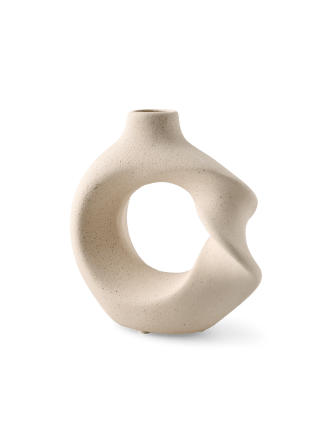 Keramikvas | 15,2 x 6,1 x 15 cm. | Off White