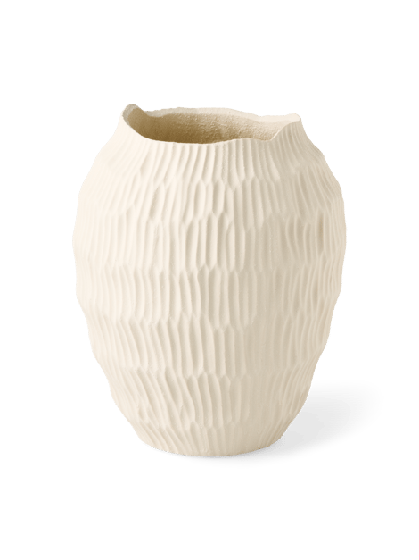 Vase en céramique | Ø20,5 x 24,4 cm. | Off White