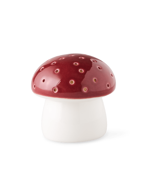 LED mushroom | Porcelain. 6 cm. | Dark Rose
