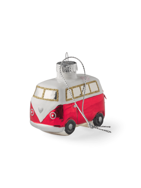 Ornement de fourgon | Verre. | Red
