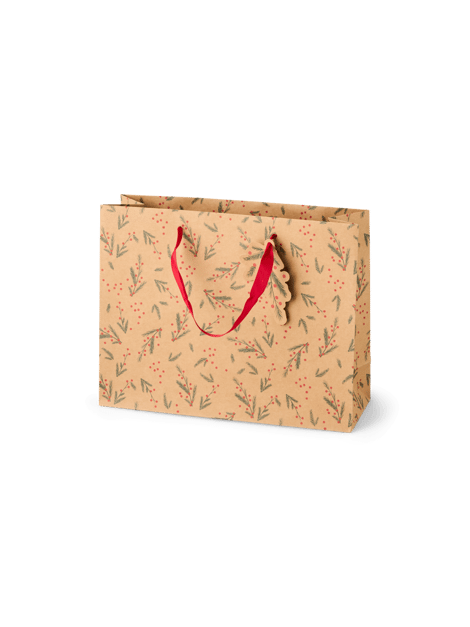 Evergreen Goods Ltd Lot De 8 Sacs Cadeaux En Papier Kraft De Qualité Supérieure Avec étiquette Cadeau Et Poignées - Pour Mariage, Anniversaire