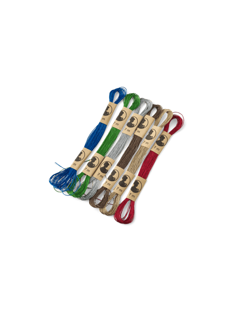 Polyester Stick Stickgarn | Polyester. 6 x 7 m. | Multi