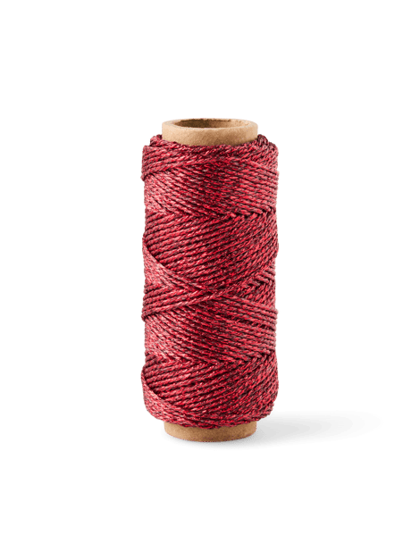 Fil pailleté | 2 mm x 30 m. | Red