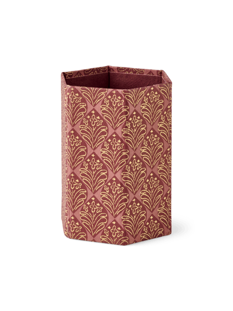 Porte-stylo | Papier/coton. Ø8 x 11 cm. | Plum