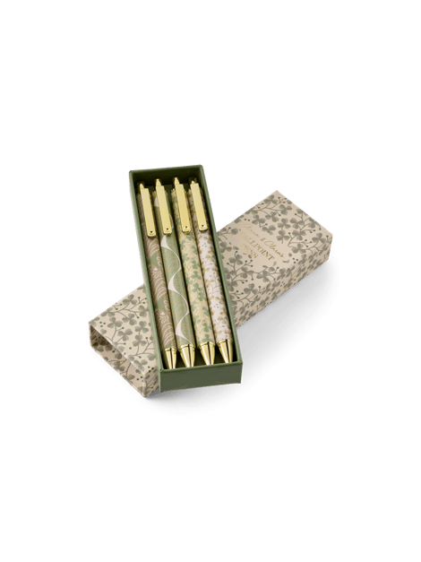 Ensemble de stylos à bille en boîte | Métal. 4 pcs. | Off White