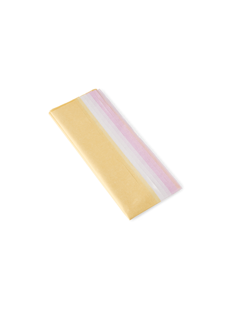 Papier de soie métallique 50 x 50 | 9 feuilles. | Multi