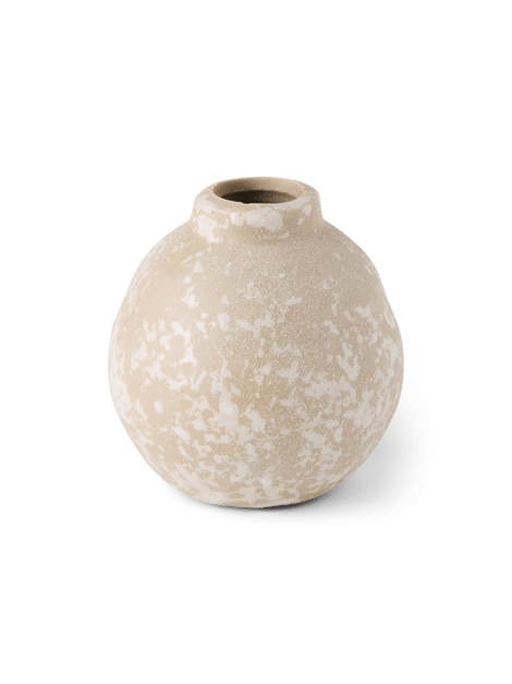Vase | Céramique. Ø8.5 x 5 cm. | Sand