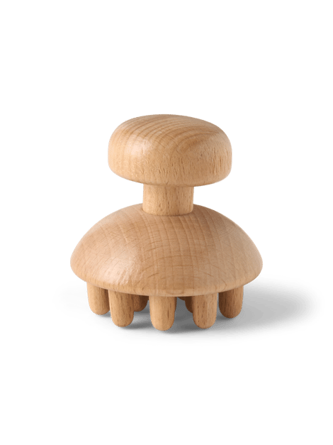 Masseur de cuir chevelu en bois | Hêtre. | Nature
