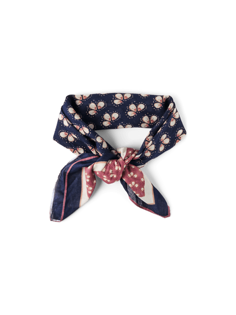 Écharpe | Coton. 100 x 100 cm. | Navy