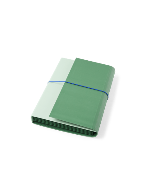 Classeur A4 | Papier. 6 poches. | Moss Green, Light Green