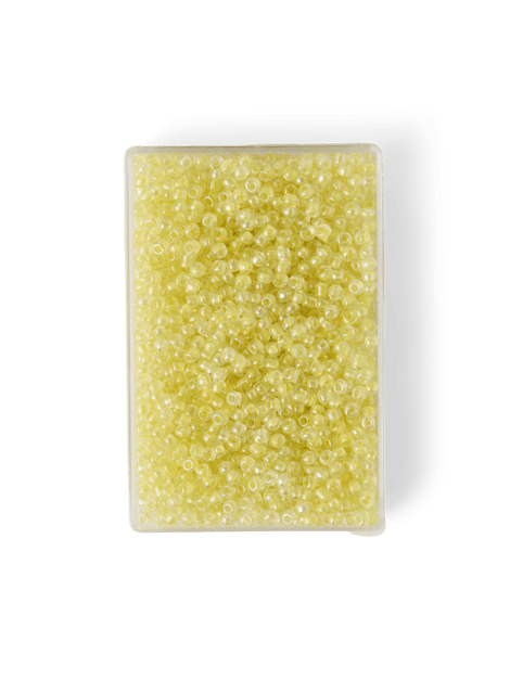 Glass beads | Glass. 2 x 1.5 mm. 25 g. | Light Yellow