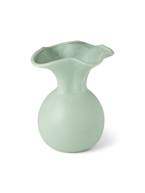 Vaas | Keramiek. 18 x 15 x 20,5 cm. | Mint