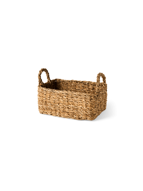 Panier | Herbe de mer. 30 x 20 x 13 cm. | Nature
