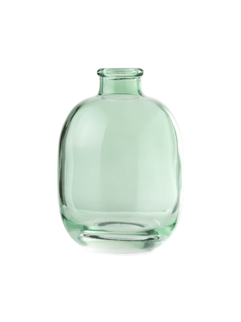 Vase | Glass. 11 x Ø7,5 cm. | Green