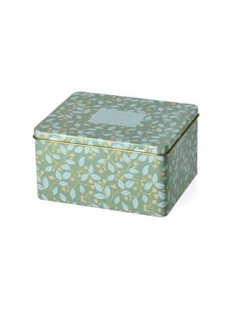 Boîte en métal | Fer. 15,5 x 12,7 x 8,4 cm. | Sage Green