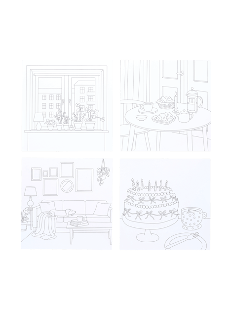 Cosy colouring book | Paper. 20 x 20 cm. | Multi