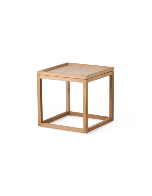 Table basse | Bois de chêne. 40 x 40 x 40 cm. | Nature